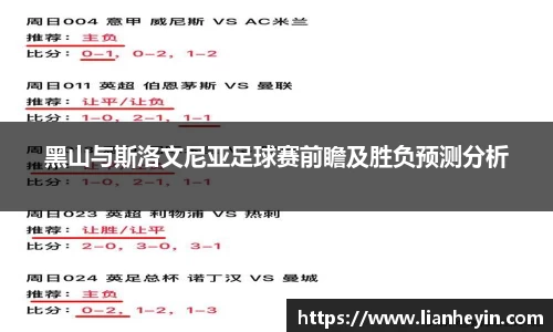黑山与斯洛文尼亚足球赛前瞻及胜负预测分析